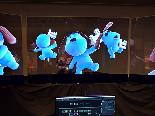 『第2回 フジテレビジュツ博』透過ディスプレイ