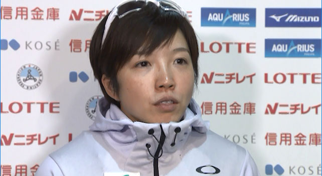 小平奈緒女子1000m優勝者インタビュー